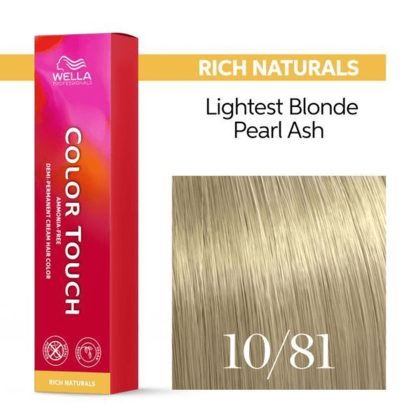 Wella Professionals - Color Touch 10/81 Lightest Blonde Pearl Ash 60ml – front of pack