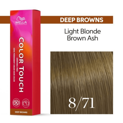 Wella Professionals - Color Touch 8/71 Light Blonde Brown Ash 60ml – front of pack