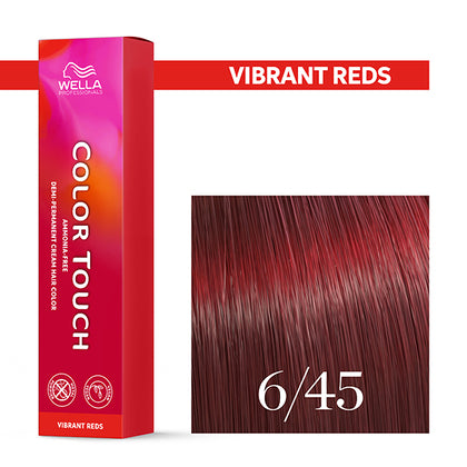 Wella Professionals - Color Touch 6/45 Dark Blonde Red Mahogany 60ml – front of pack