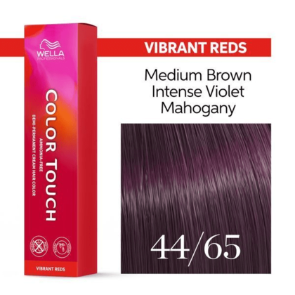 Wella Professionals - Color Touch 44/65 Medium Brown Intense Violet Mahogany 60ml – front of pack