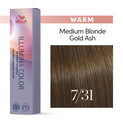 Wella Professionals - Illumina Color 7/31 Medium Blonde-Gold Ash 60ml – front of pack