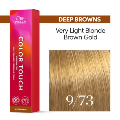 Wella Professionals - Color Touch 9/73 Very Light Blonde Brown Gold 60ml – front of pack