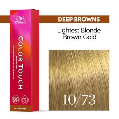 Wella Professionals - Color Touch 10/73 Lightest Blonde Brown Gold 60ml – front of pack