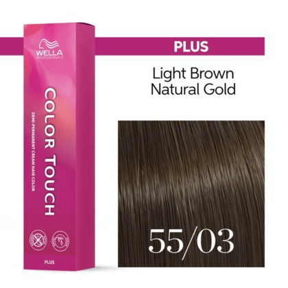 Wella Professionals - Color Touch 55/03 Light Brown-Natural Gold 60ml – front of pack