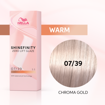 Wella Professionals - Shinefinity 07/39 Chroma Gold 60ml – front of pack