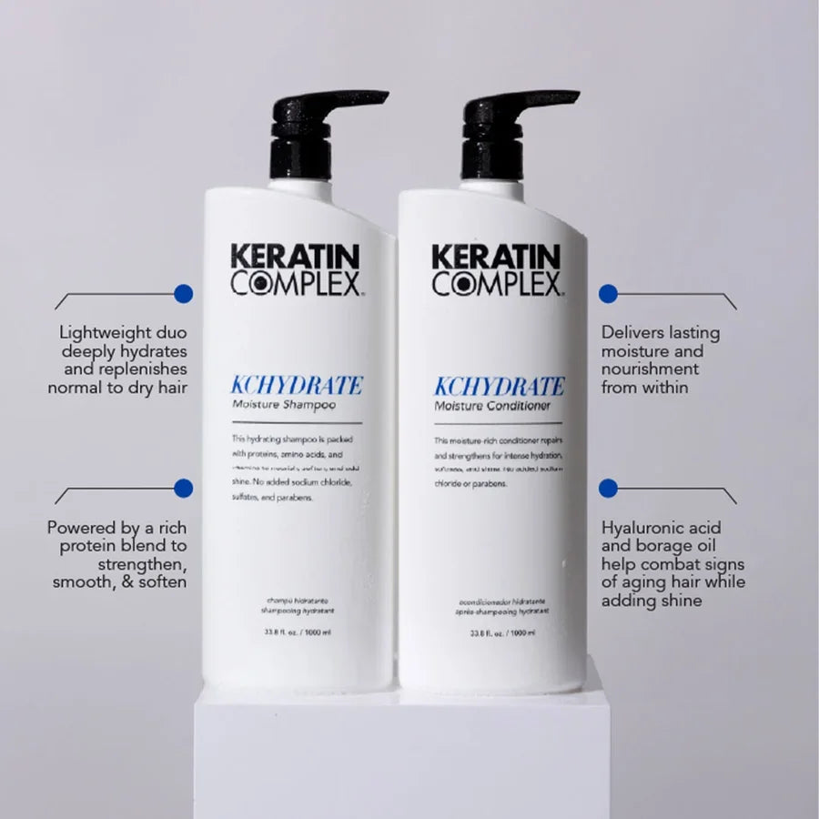 Keratin Complex - Hydrate Shampoo & Conditioner Duo 1000ml Bundle – Keratin Complex Hydrate Shampoo 1000ml (detail)