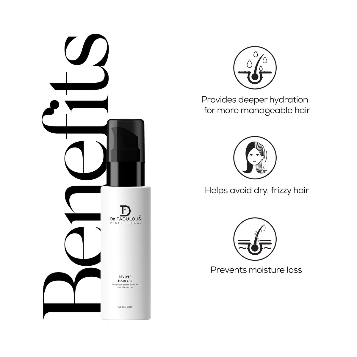 De Fabulous Reviver Hair Oil 50ml – how to use