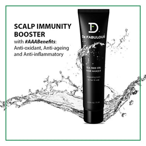 De Fabulous Tea Tree Oil Hair Masque 75ml – how to use