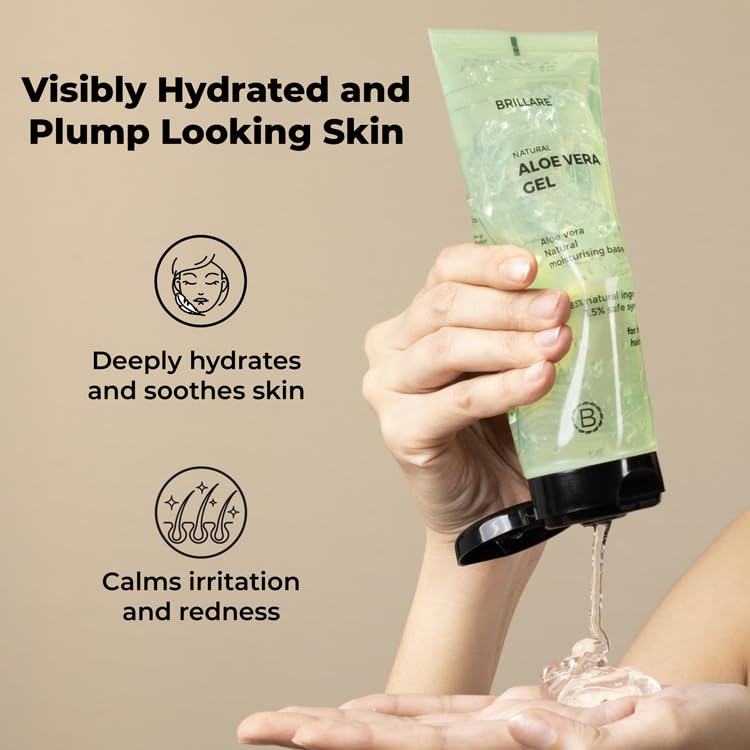 Brillare - Pure Aloe Vera Gel For Nourished Hair & Skin 200g
