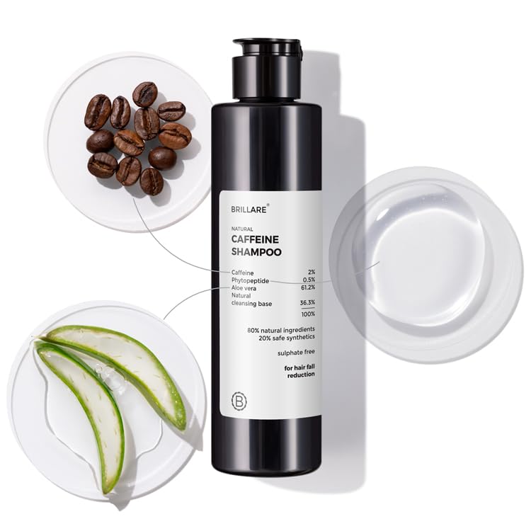 Brillare - Caffeine Shampoo For Reducing Hair Loss And Breakage 200ml