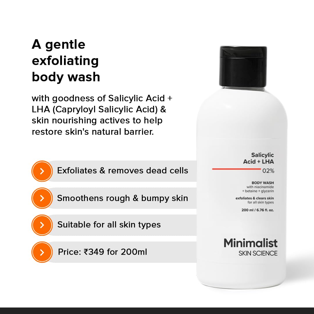 Minimilist - Salicylic Acid + LHA 2% Body Wash 200ml - Zilion