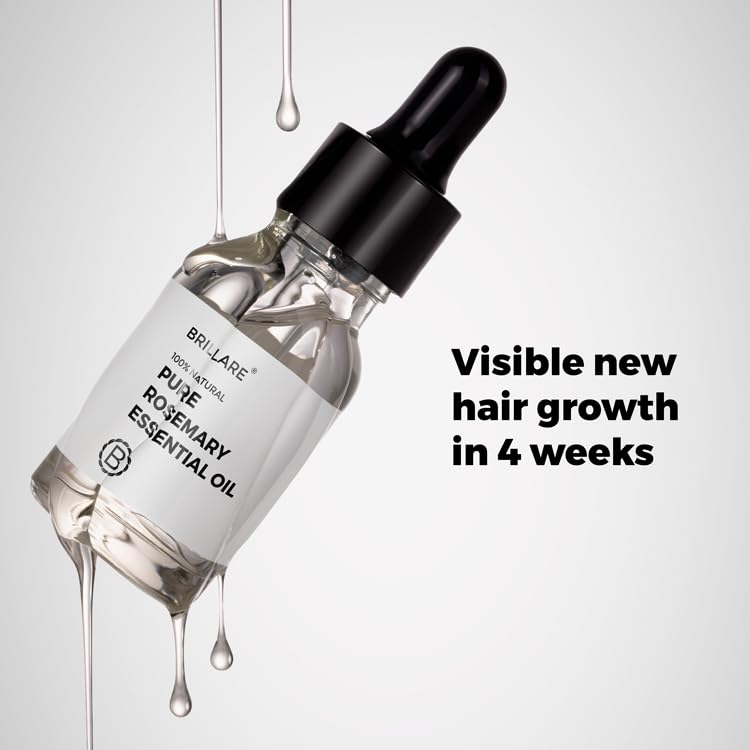 Brillare - 100% Rosemary Essential Oil For Hair Growth 15ml