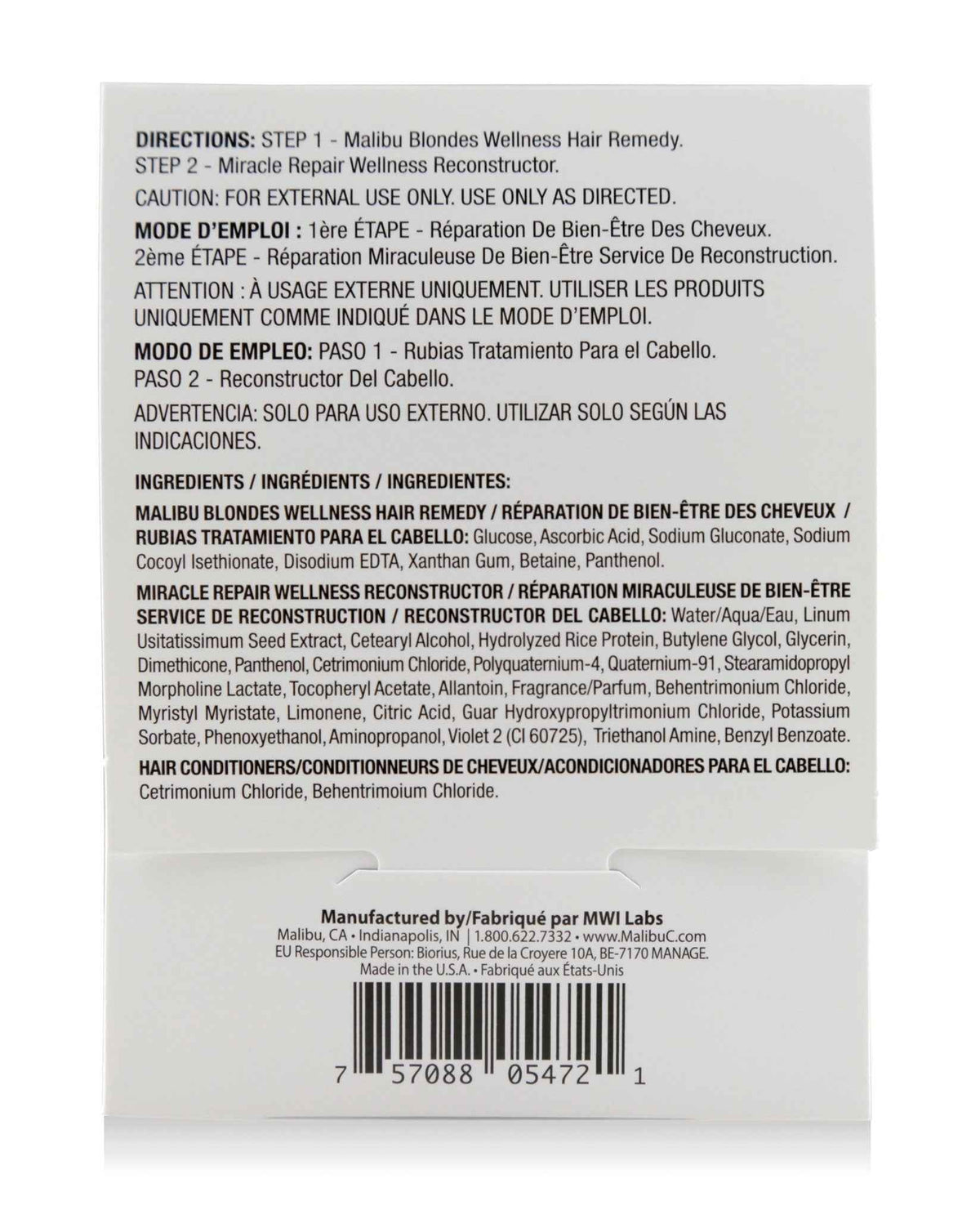 Malibu C - Blondes Mini Rehab Box of 12