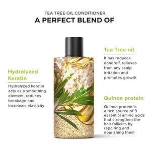 De Fabulous Tea Tree Oil Conditioner 250ml – back of bottle
