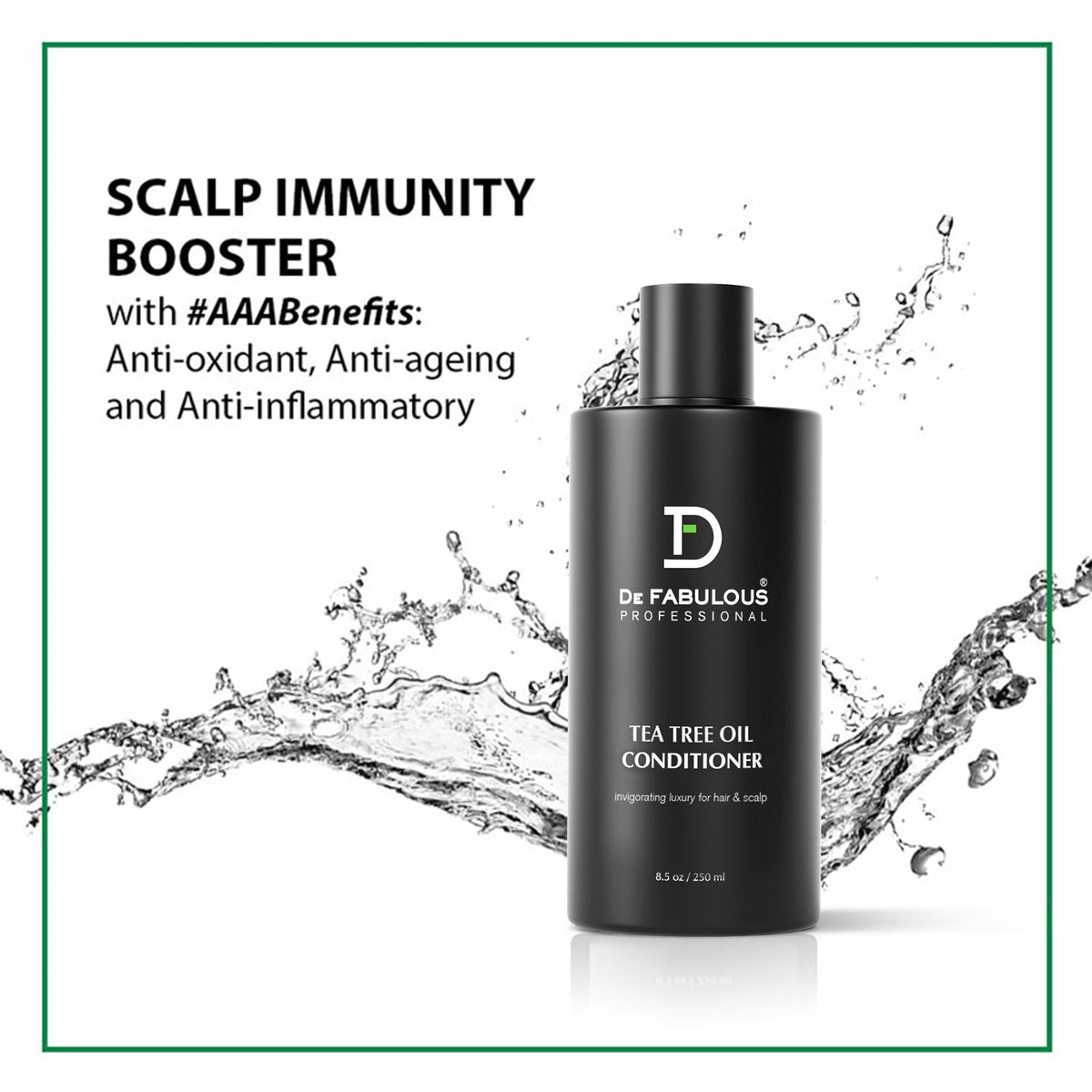 De Fabulous Tea Tree Oil Conditioner 250ml – bottle detail