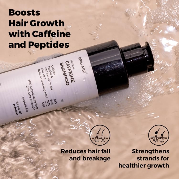 Brillare - Caffeine Shampoo For Reducing Hair Loss And Breakage 200ml