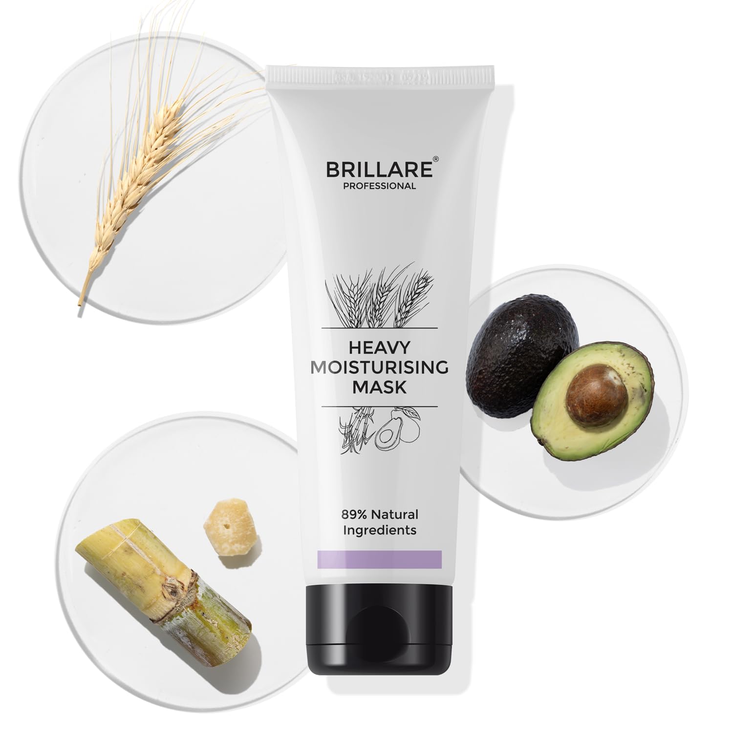 Brillare - Heavy Moisturising Conditioner For Dry, Frizzy Hair 125g