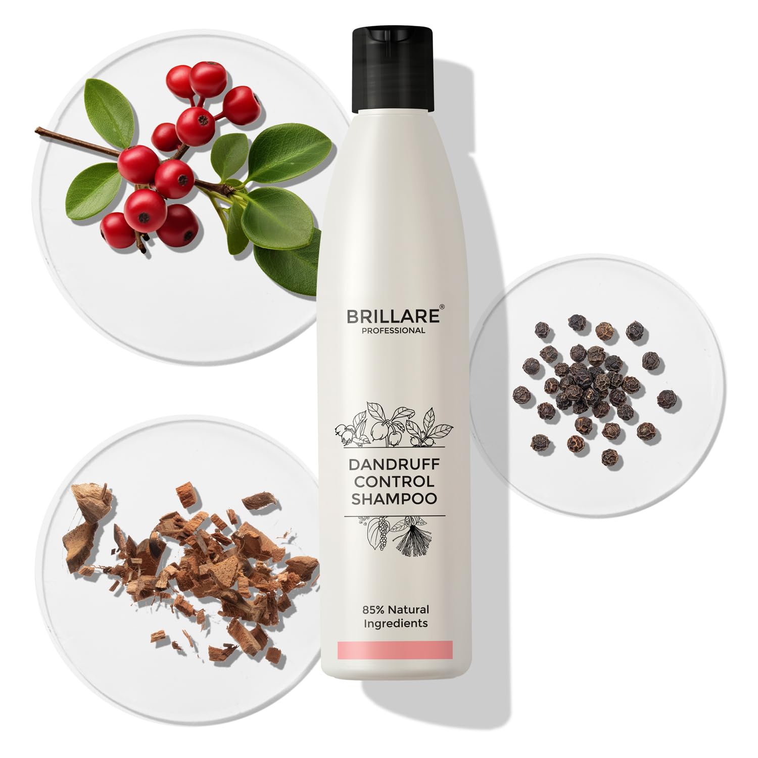 Brillare - Dandruff Control Shampoo For Itchy, Flaky Scalp 300ml