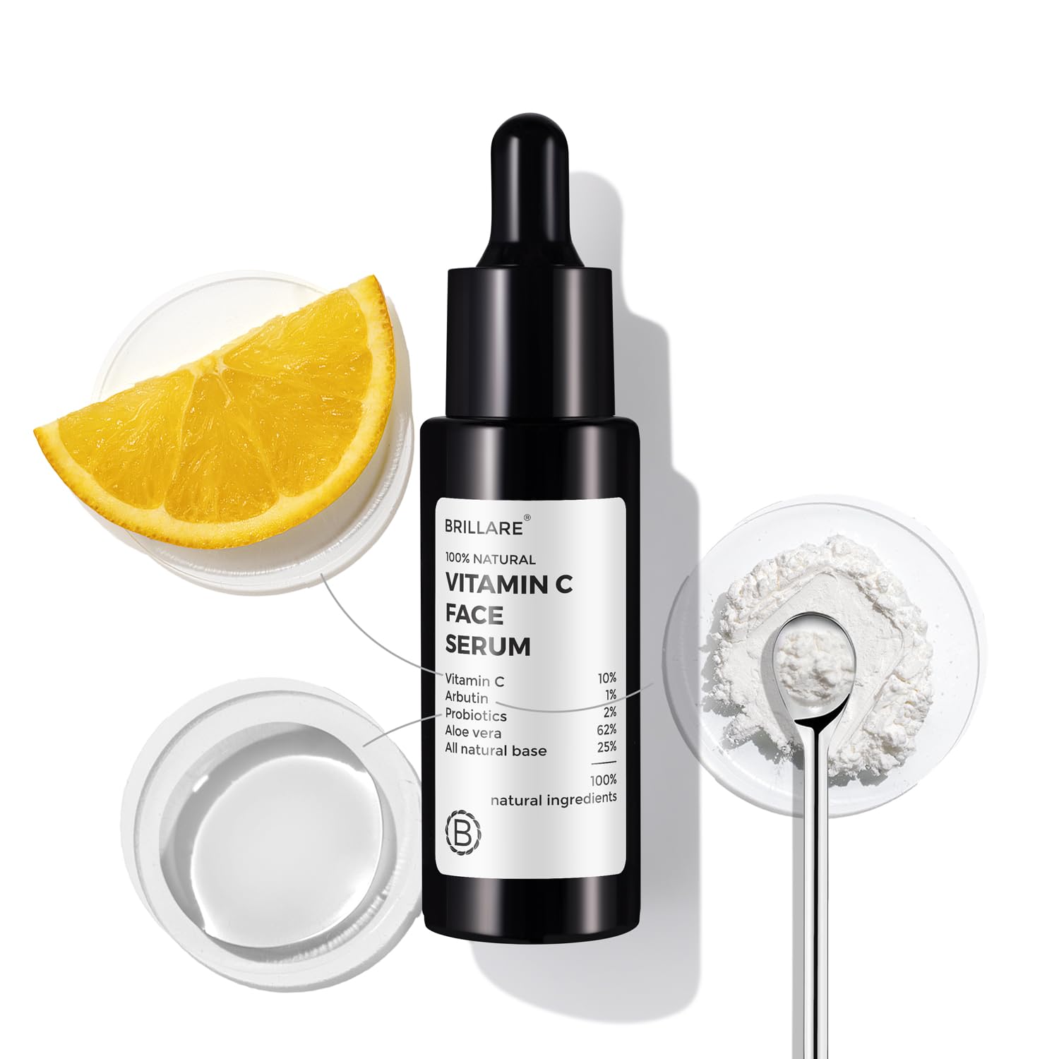 Brillare - 10% Vitamin C Face Serum For Bright, Glowing Skin 30ml