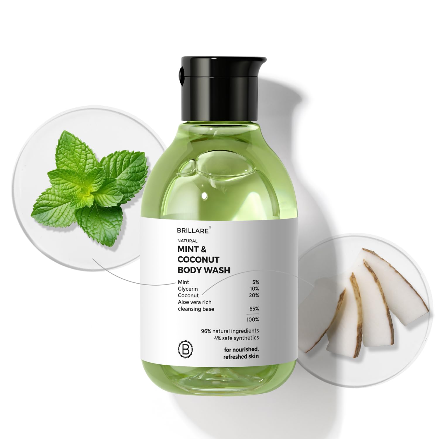 Brillare - Mint & Coconut Body Wash 200ml