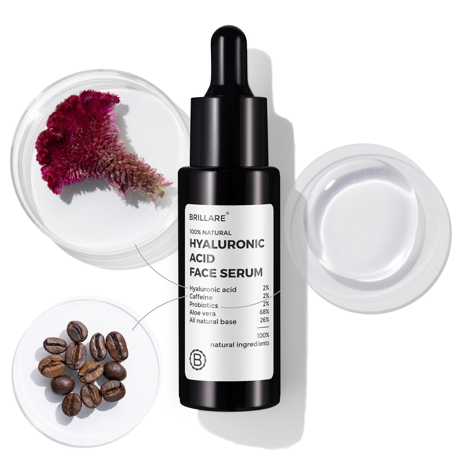 Brillare - 2% Hyaluronic Acid Face Serum For Youthful Skin 30ml