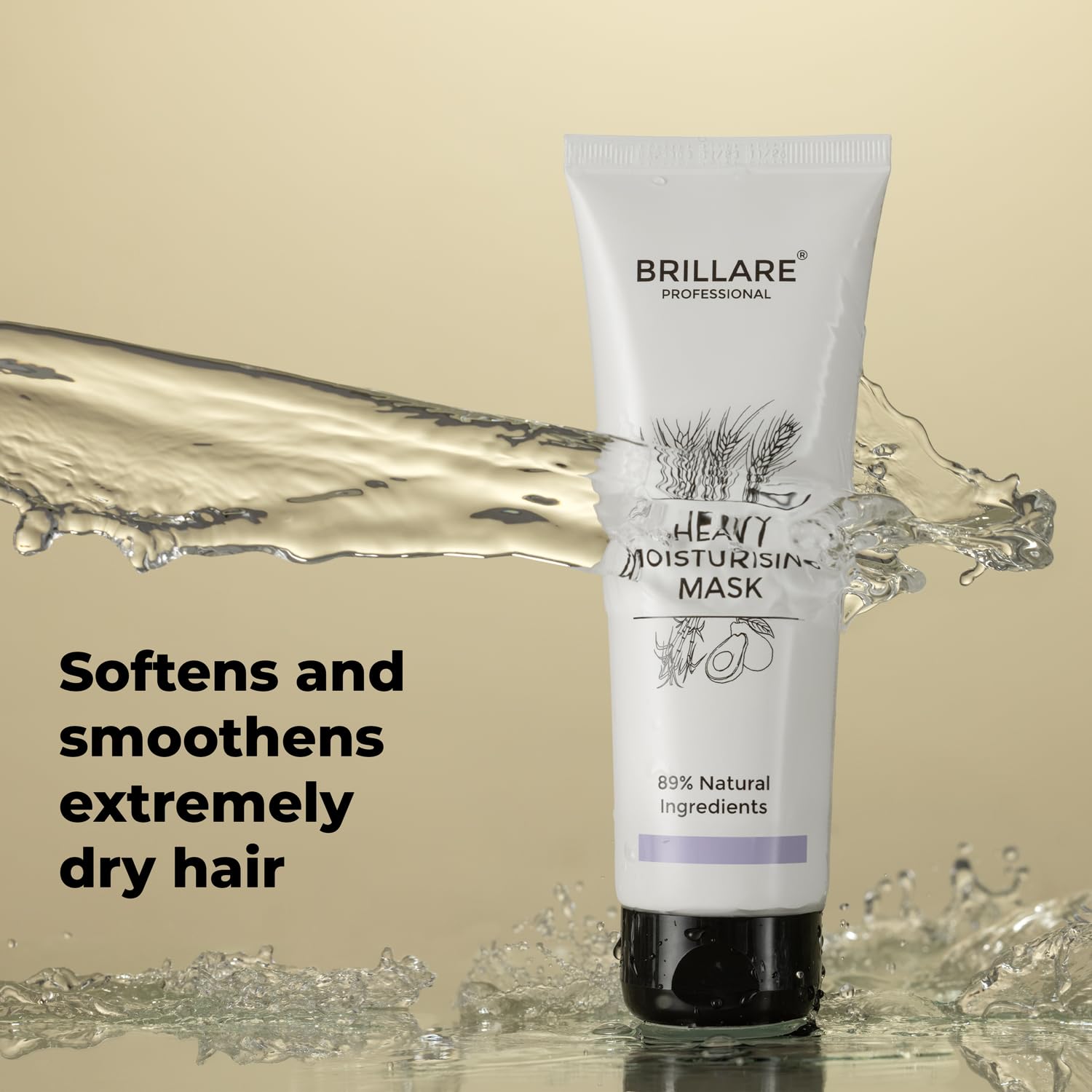 Brillare - Heavy Moisturising Conditioner For Dry, Frizzy Hair 125g