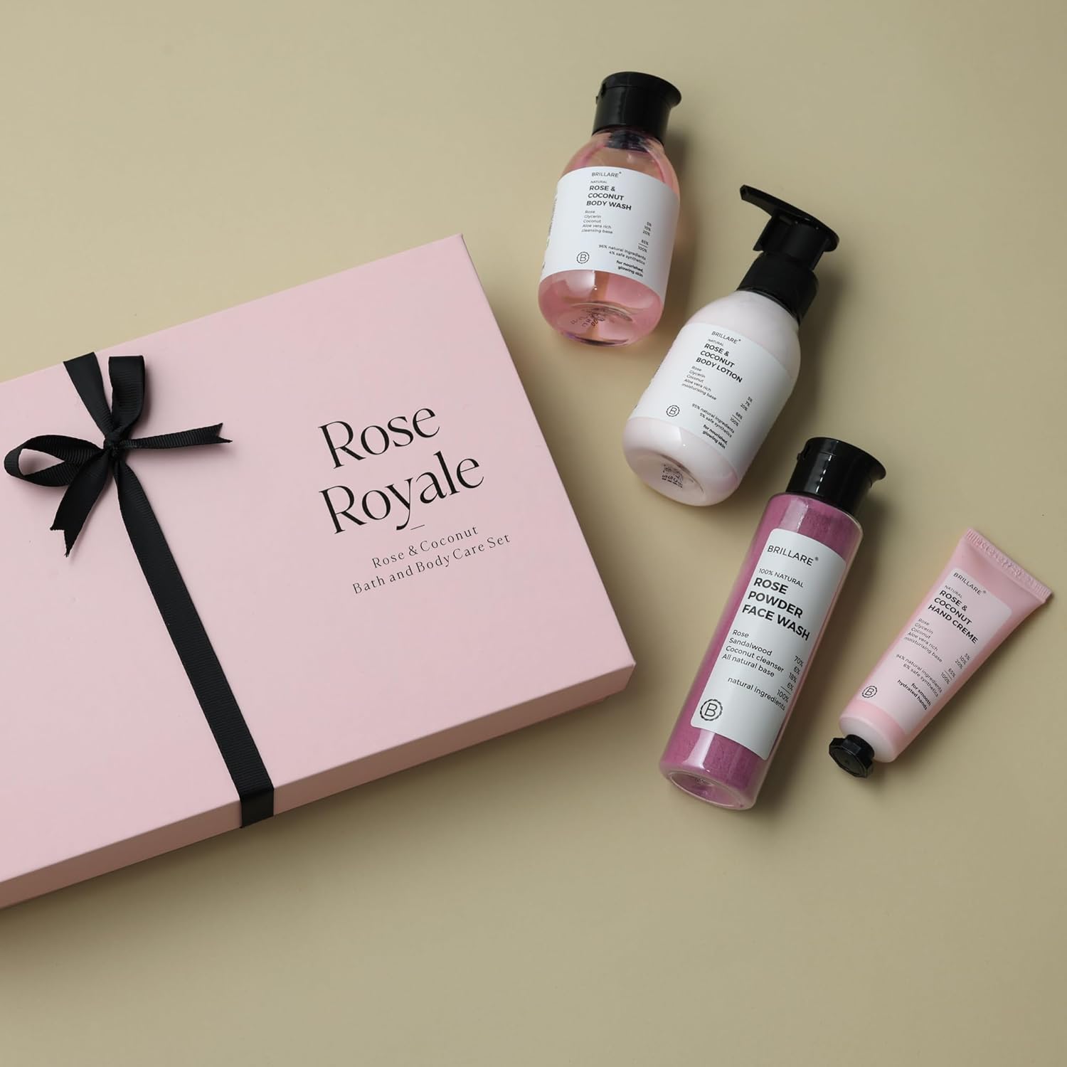Brillare - Rose Royale Gift Set - Size:100ml + 100ml + 30g + 30g