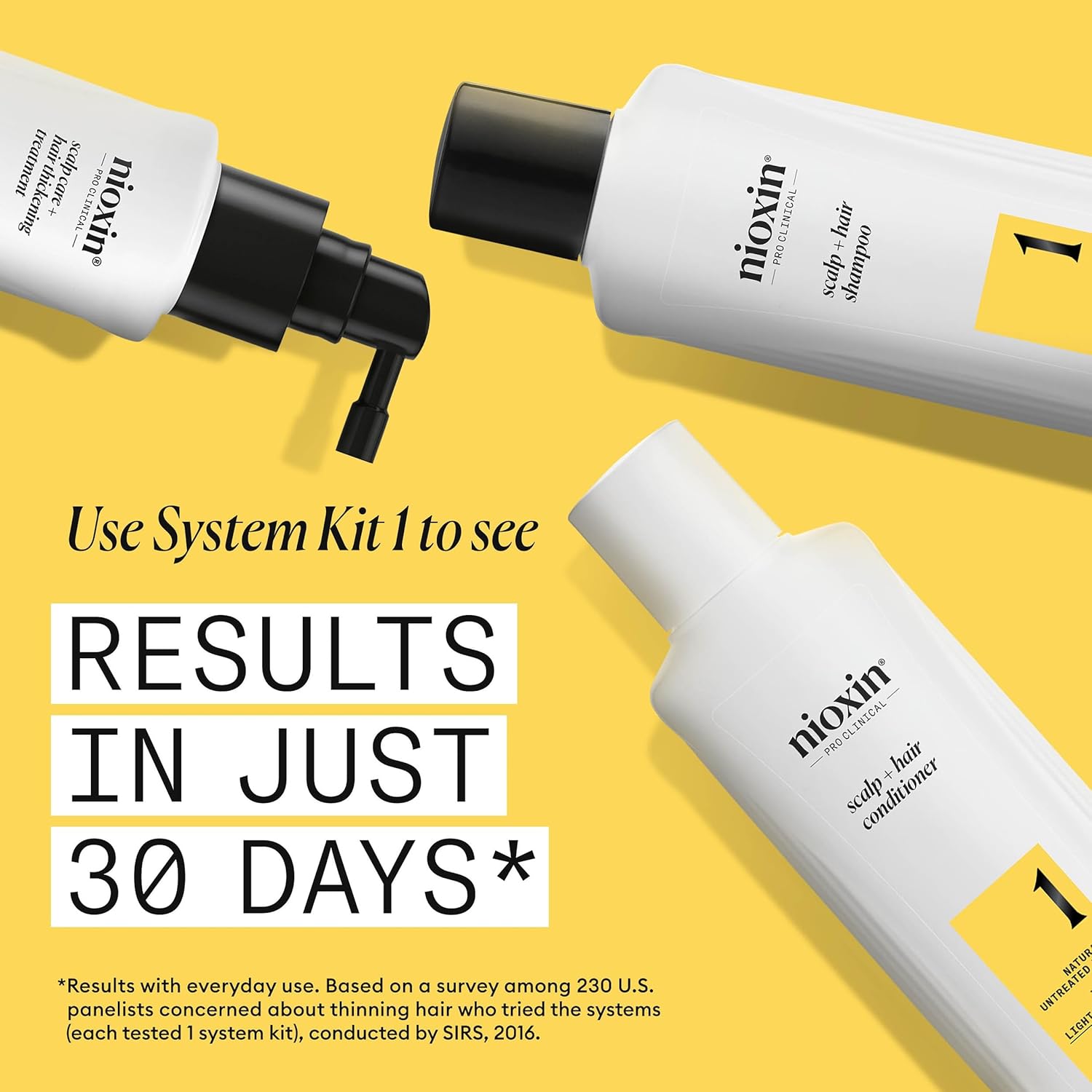 Nioxin Professional Scalp + Hair Thickening System 1 Full Size Kit