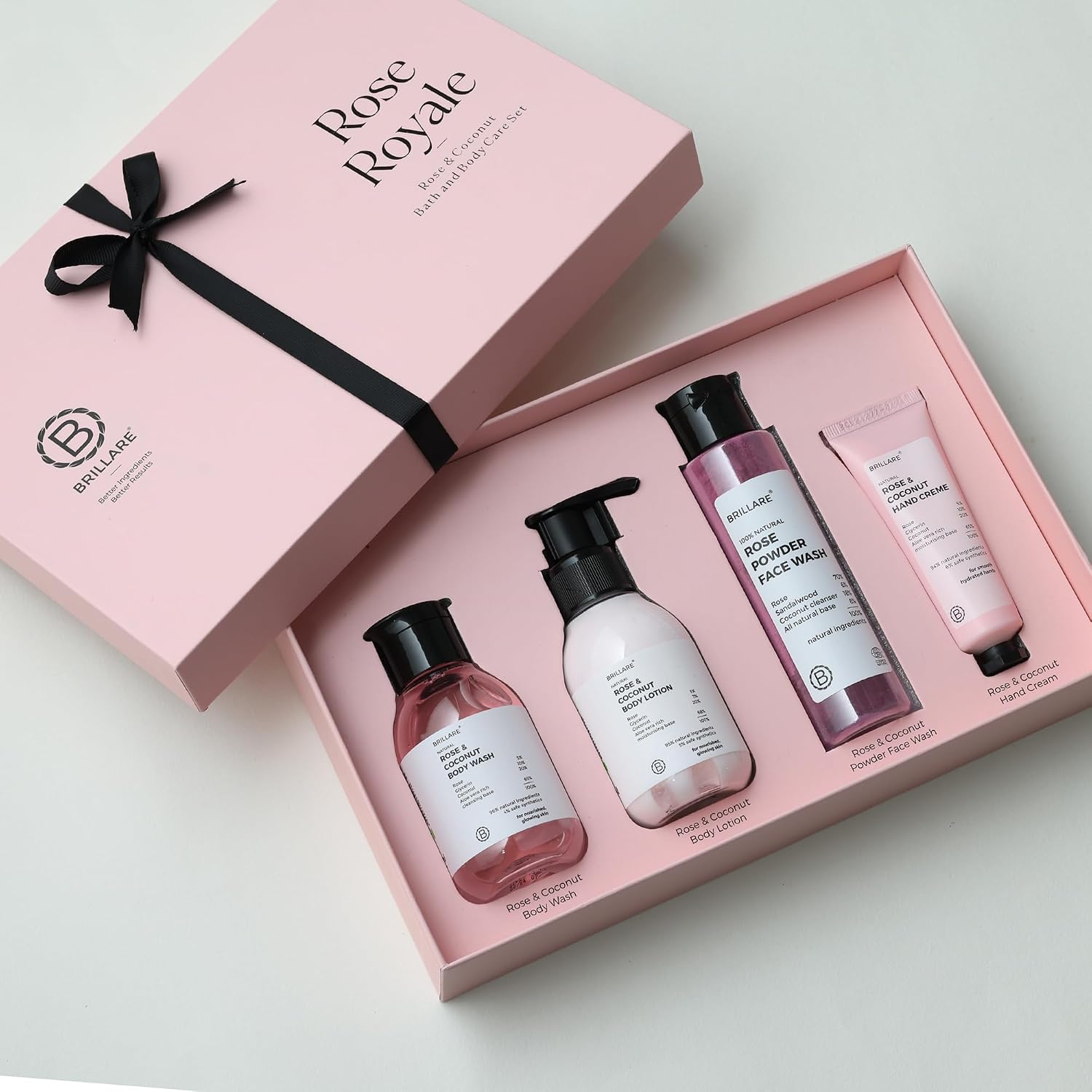Brillare - Rose Royale Gift Set - Size:100ml + 100ml + 30g + 30g