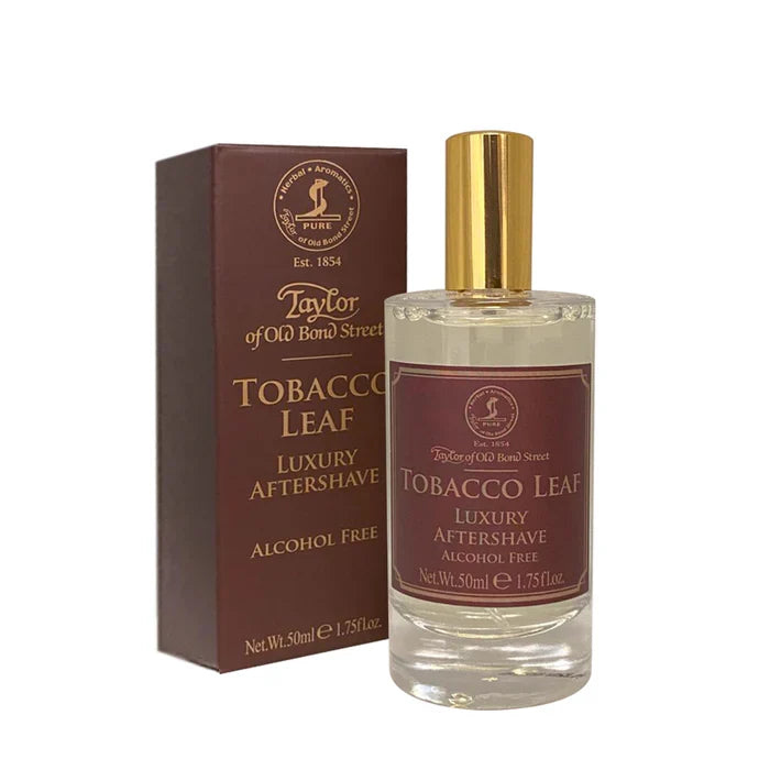 Taylor of Old Bond Street - Tobacco Leaf Aftershave Lotion – Twin Pack (2 x 50ml) – Taylor of Old Bond Street - Tobacco Leaf Aftershave Lotion 50ml