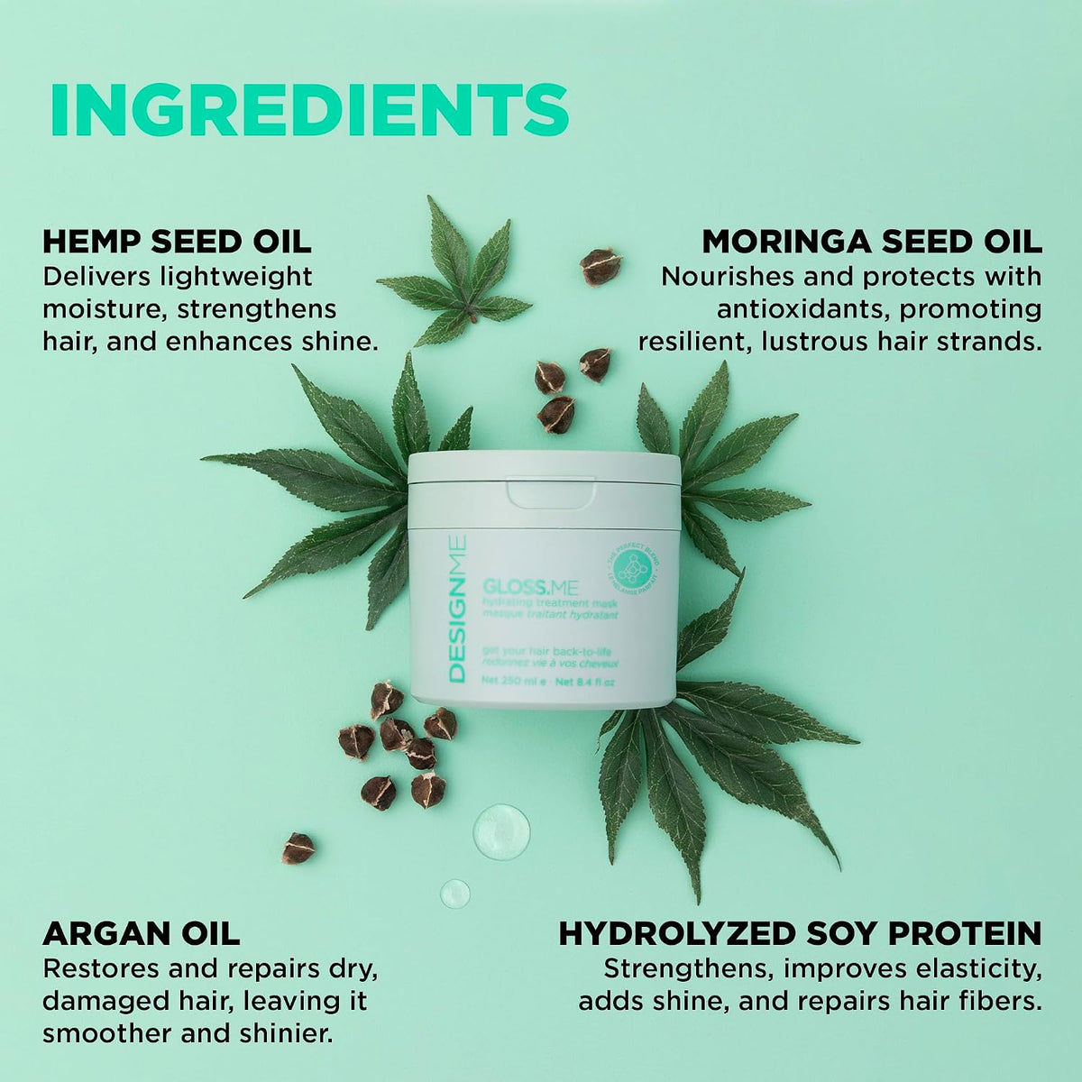 DesignMe Gloss Me Hydrating Treatment Mask 250ml - image 5