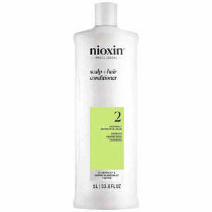 Nioxin Professional - System 2 Shampoo & Conditioner Duo 1L Bundle – Nioxin Professional Nioxin Professional Scalp + Hair Thickening System 2 Conditioner 1L