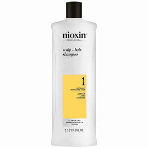 Nioxin Professional - System 1 Shampoo & Conditioner Duo 1L Bundle – Nioxin Professional Nioxin Professional Scalp + Hair Thickening System 1 Shampoo 1L
