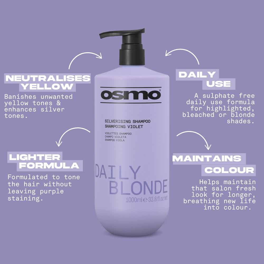 Osmo - Daily Blonde Silverising Shampoo 1000ml