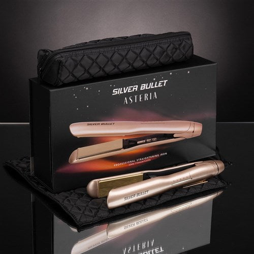 Silver Bullet - Asteria Ionic Titanium Champagne Hair Straightner 32MM