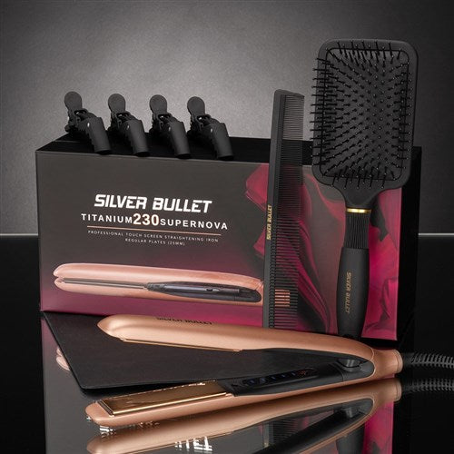 Silver Bullet - Supernova Rose Gold Titanium Hair Straightner 25MM