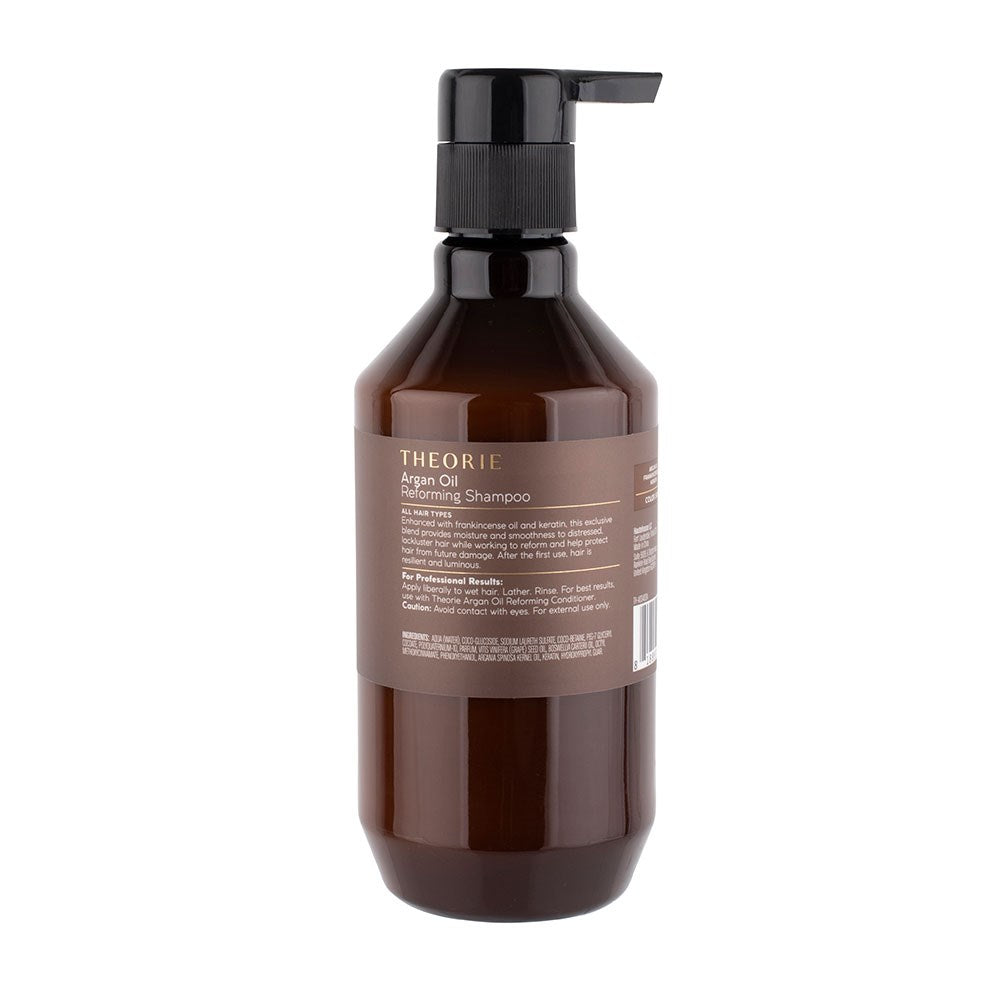 Theorie - Argan Oil Shampoo, Conditioner & Restoring Serum Trio Bundle – Theorie Argan Oil Shampoo 400ml (detail)