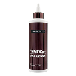 Keracolor - Espresso Color + Clenditioner & Tinted Gloss Duo Bundle – Keracolor High Shine Tinted Gloss Espresso 237ml