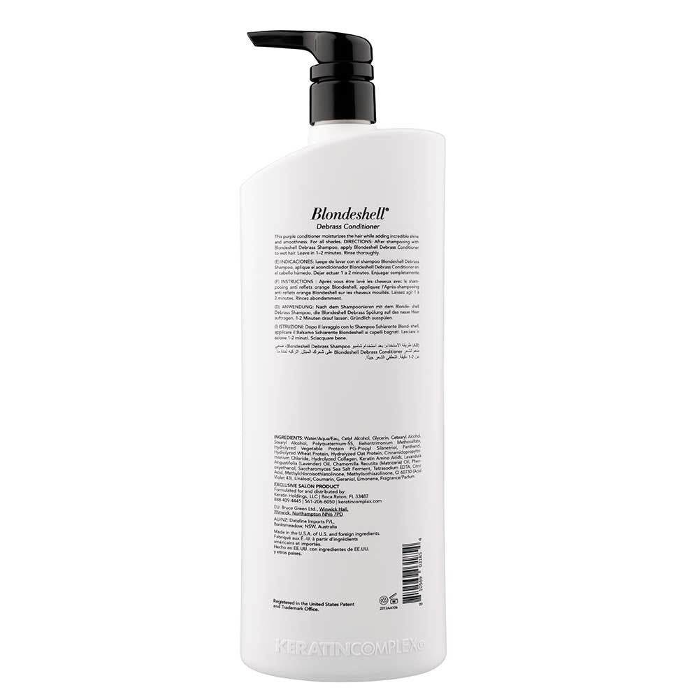 Keratin Complex - Blondeshell Shampoo & Debrass Conditioner Duo 1000ml Bundle – Keratin Complex Blondeshell Debrass Conditioner 1000ml (detail)