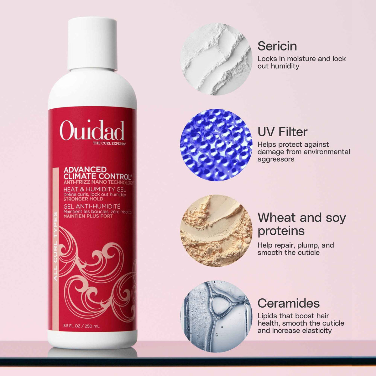 Ouidad - Advanced Climate Control Heat & Humidity Gel Stronger Hold 1L