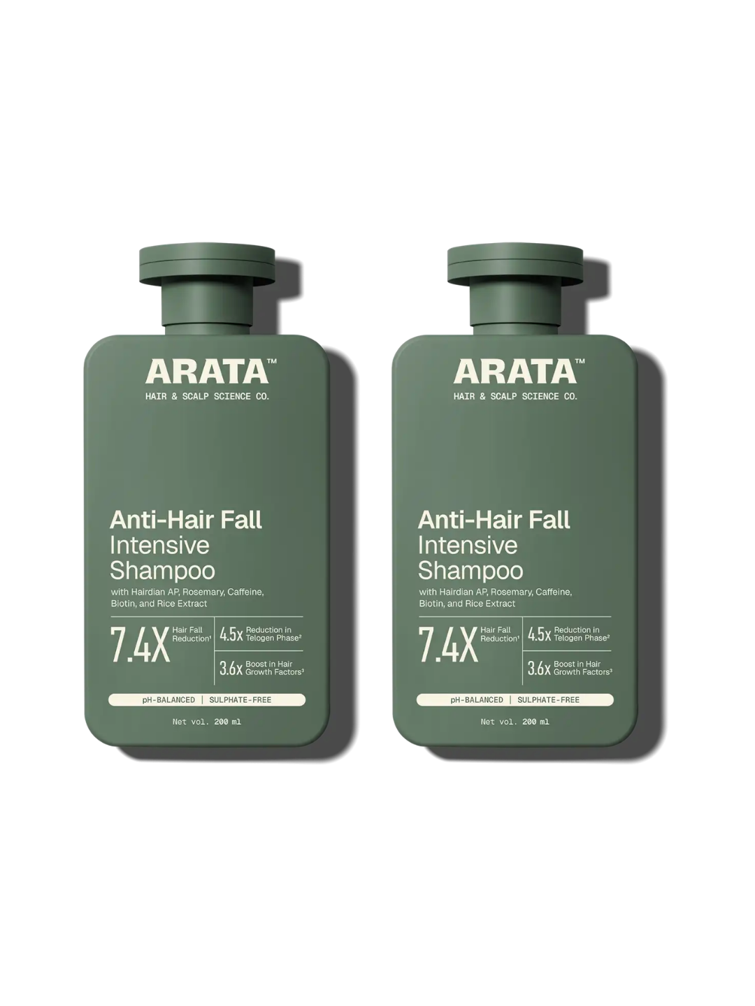 Arata - Anti-Hair Fall Intensive Shampoo 200ml Pack of 2