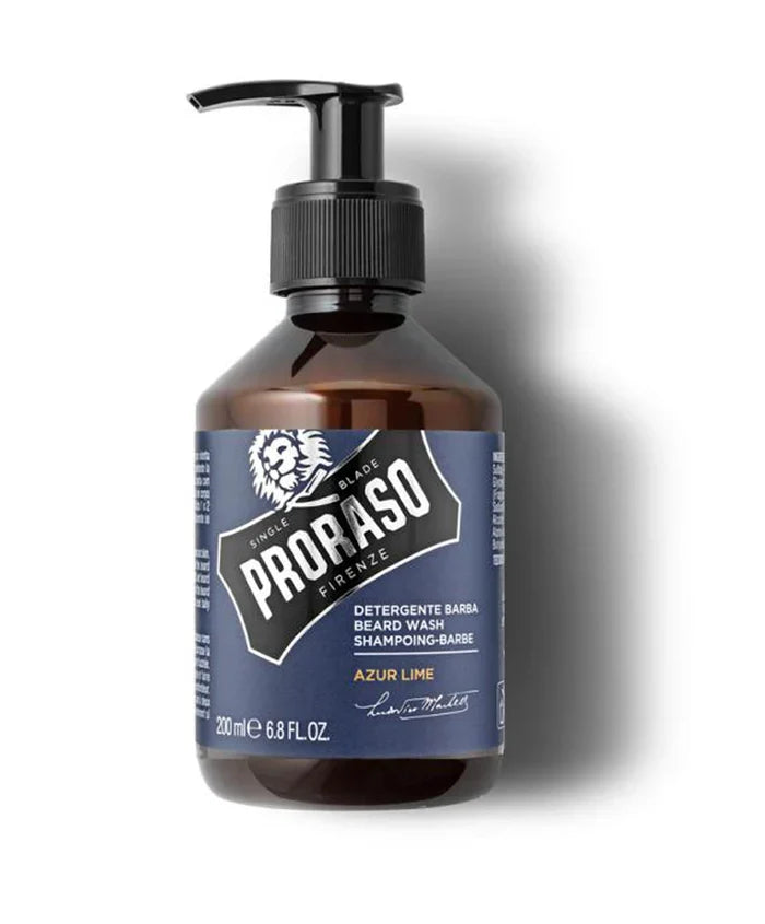 Proraso - Azur Lime Beard Care Trio Bundle (Shampoo, Oil & Balm) – Proraso Beard Shampoo Azur Lime 200ml
