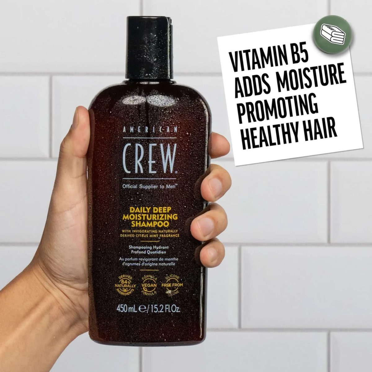 American Crew - Daily Deep Moisturising Shampoo 250ml – product view 3