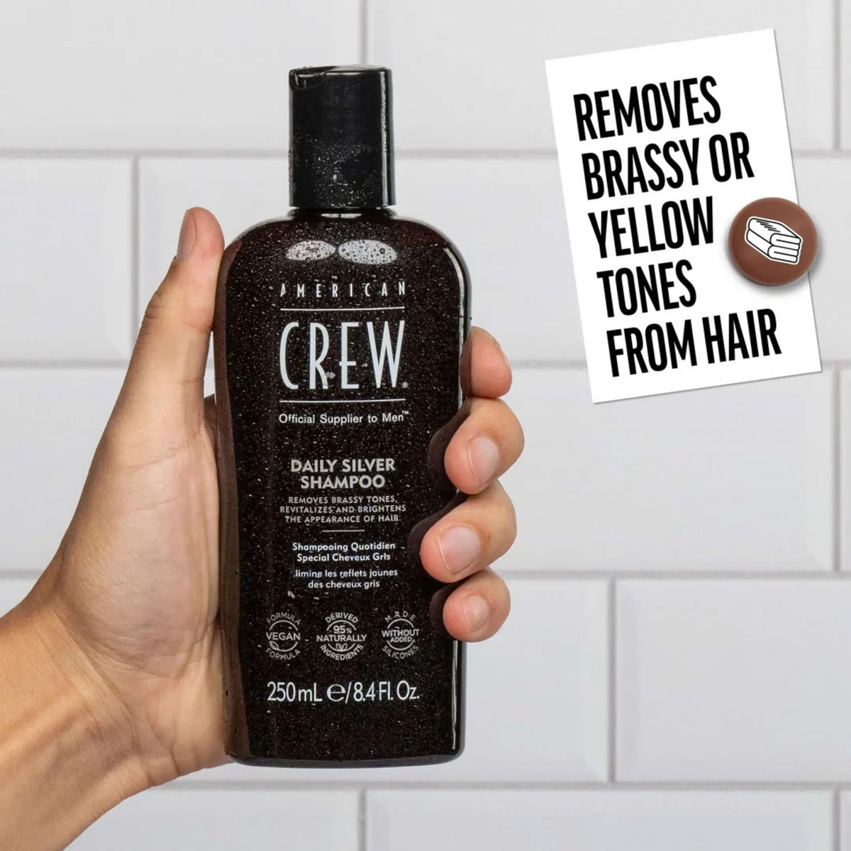 American Crew - Daily Silver Shampoo 250ml – product view 4