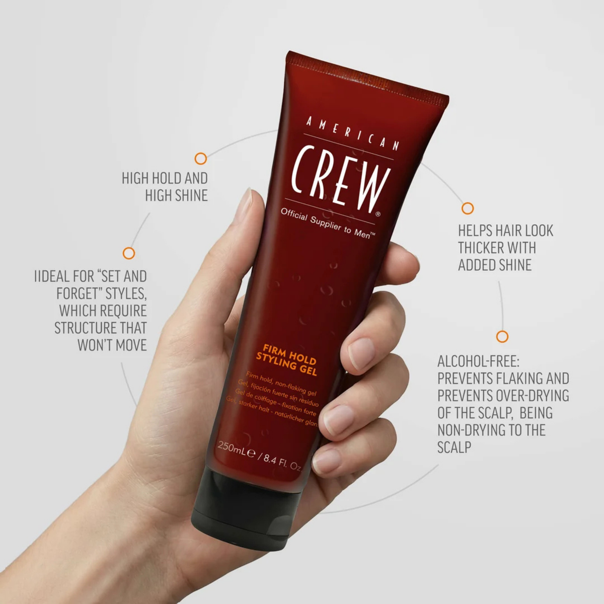 American Crew - Firm Styling Gel 250ml – product view 3