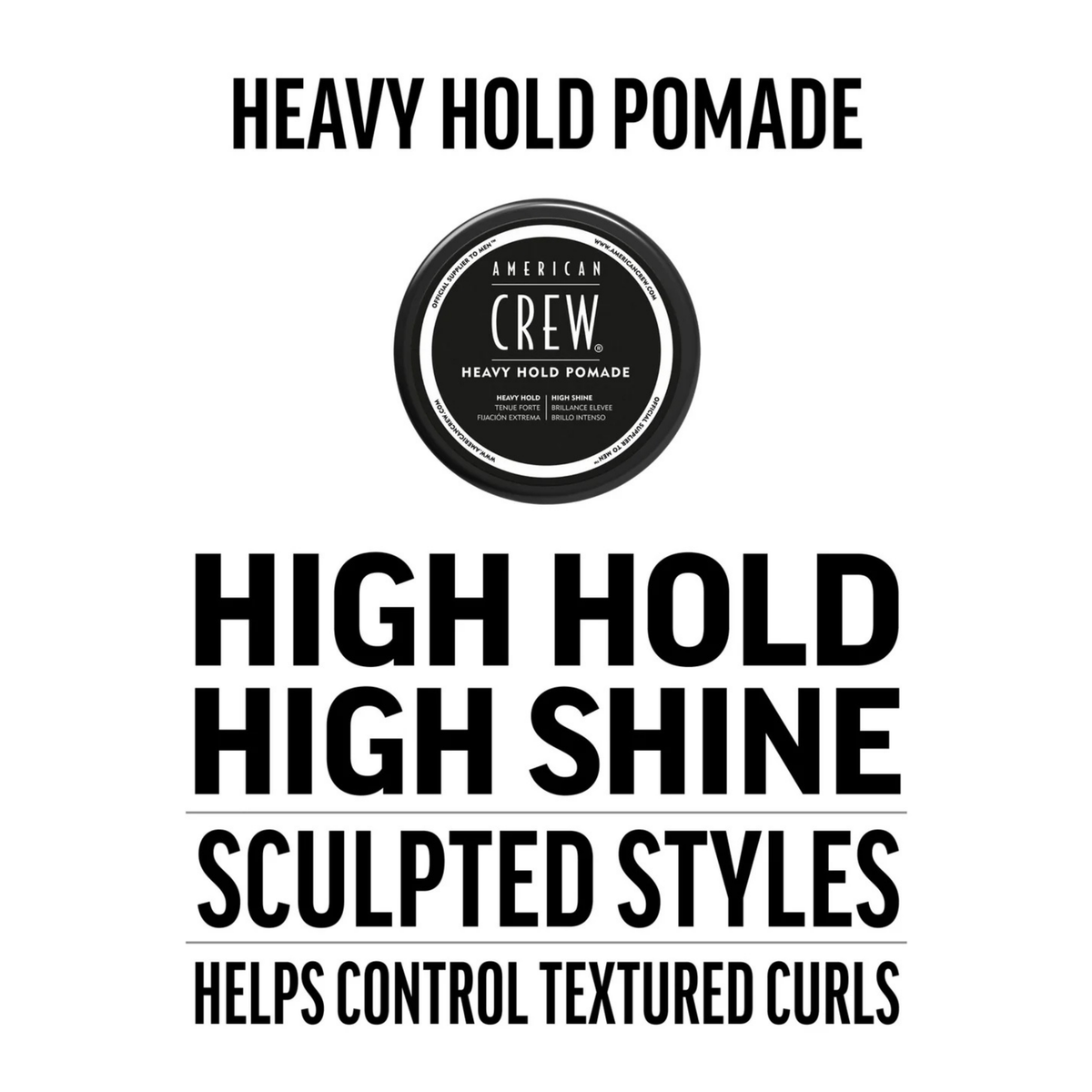 American Crew - Heavy Hold Pomade 85g – product view 3
