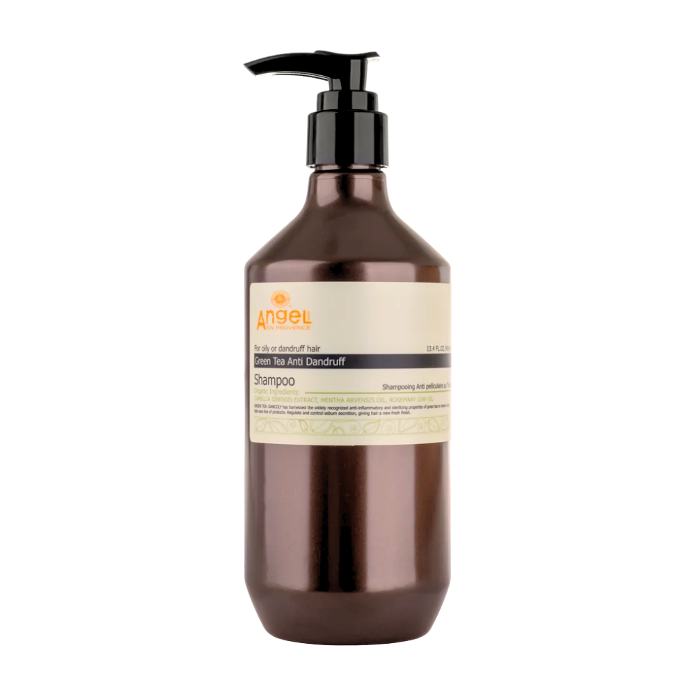 Angel En Provence - Green Tea Anti Dandruff Shampoo 400ml – front of pack