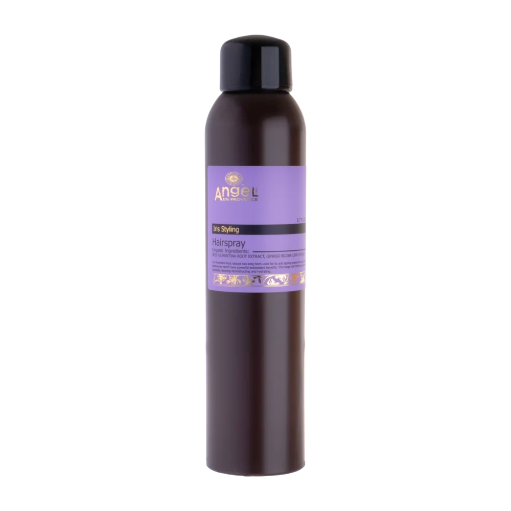 Angel En Provence - Iris Styling Hairspray 200ml – front of pack