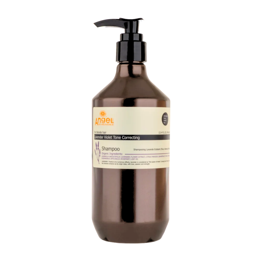 Angel En Provence - Lavender Violet Tone Correcting Shampoo 400ml – front of pack
