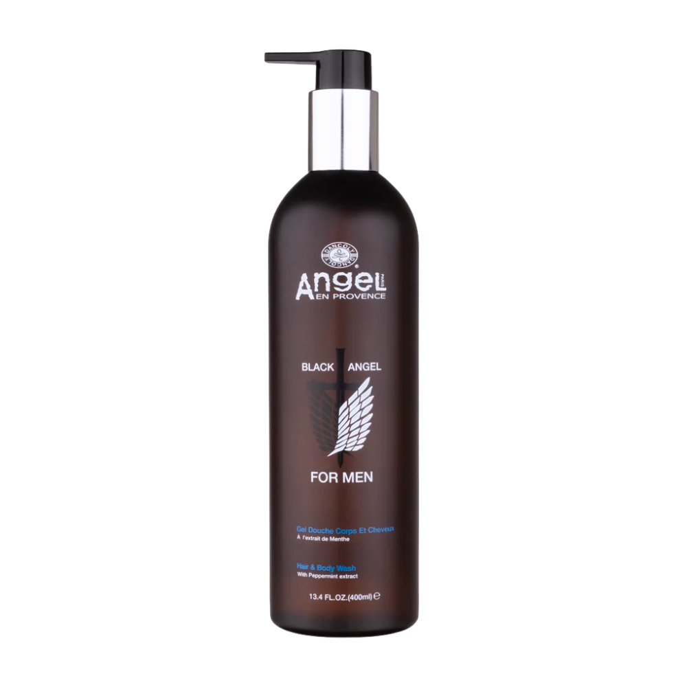Angel En Provence - Black Angel For Men Hair & Body Wash – Twin Pack (2 x 400ml) – Angel En Provence - Black Angel For Men Hair & Body Wash 400ml